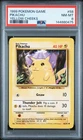 1999 POKEMON BASE SET UNLIMITED YELLOW CHEEKS #58 PIKACHU PSA 8