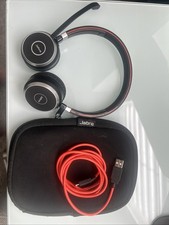 Jabra Evolve 65 Stereo HSC018W Wireless On-ear Headset Black Wire And Carrying