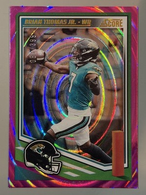 Brian Thomas Jr. Pink 2025 Score #16 Ellipse /399 SP Jaguars