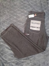 NWT Vintage Y2K Fubu The Collection Carpenter Black UnwashBaggy Jeans 36x34