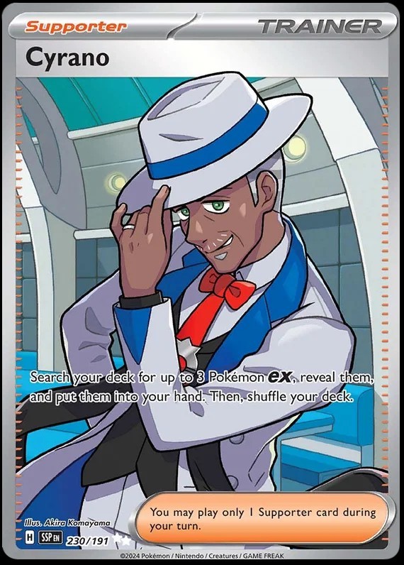2024 Pokemon Surging Sparks Holo Cyrano 230/191 Ultra Rare NM