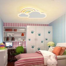LED Children's Ceiling Light Creative Rainbow Cloud Design Nursery Ceiling Light