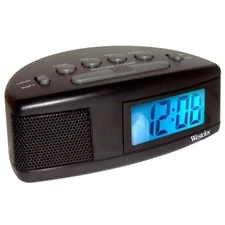 Westclox Extra Loud Alarm Clock for Heavy Sleepers, Easy-to-Read LCD 1, Black