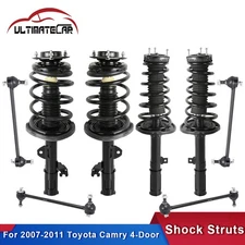 Front+Rear Shock Struts w/ Coil Springs & Sway Bars For 2007-2011 Toyota Camry
