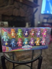 Care Bears 35th Anniversary 14 Figure Collectors Set LE RARE Rainbow Heart Bear