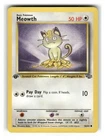 Meowth 56/64 Common Jungle Pokemon 1st Edition Moderately Played