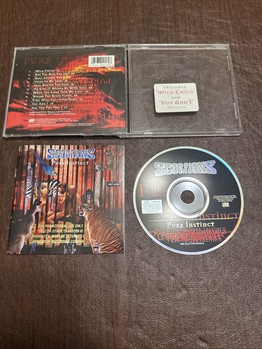 Vintage 1996 Atlantic SCORPIONS Pure Instinct CD WERBUNG Kopie Hype Sticker