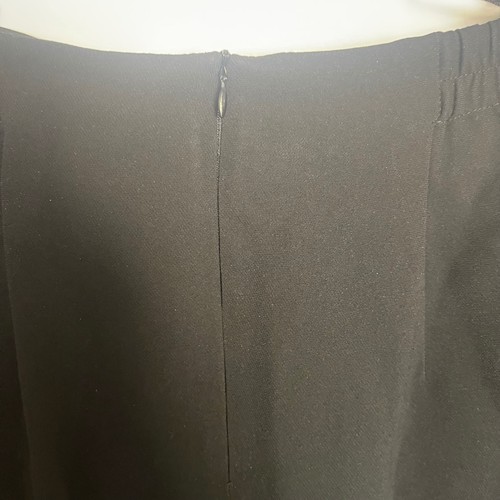 Rena Rowan Black Pencil Skirt Size 16W Career Office Stretch Lined Split Back - Picture 6 of 7