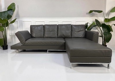 Brühl Fourtwo Sofa Leder Schlafsofa Four Two Grau