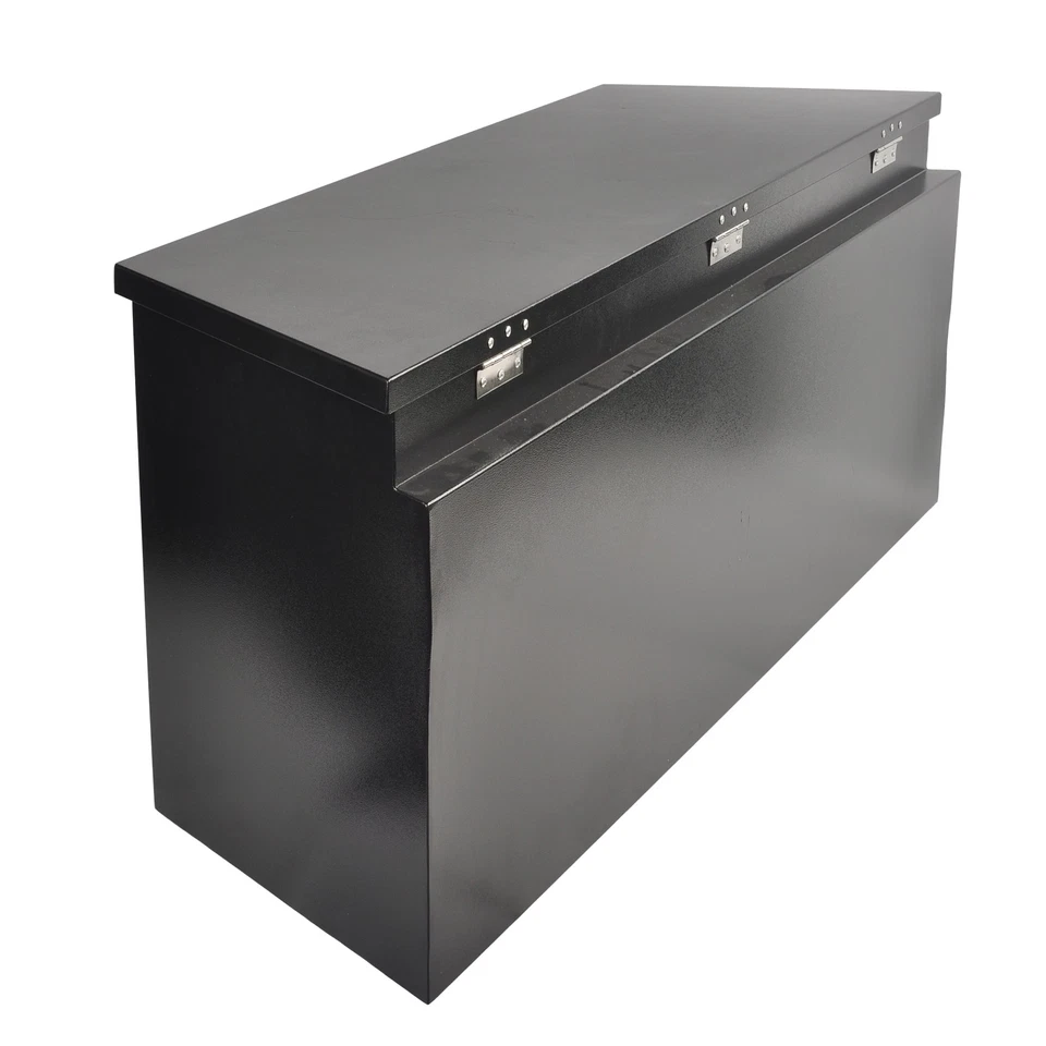 49"x15"x18.5" inch Black Steel Trailer Tongue Tool Box for Trailer Truck w/Lock - Image 4 of 4