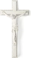 BC Catholic Crucifix Wall Cross, Jesus Christ Wall Decor for Elegant Modern Home