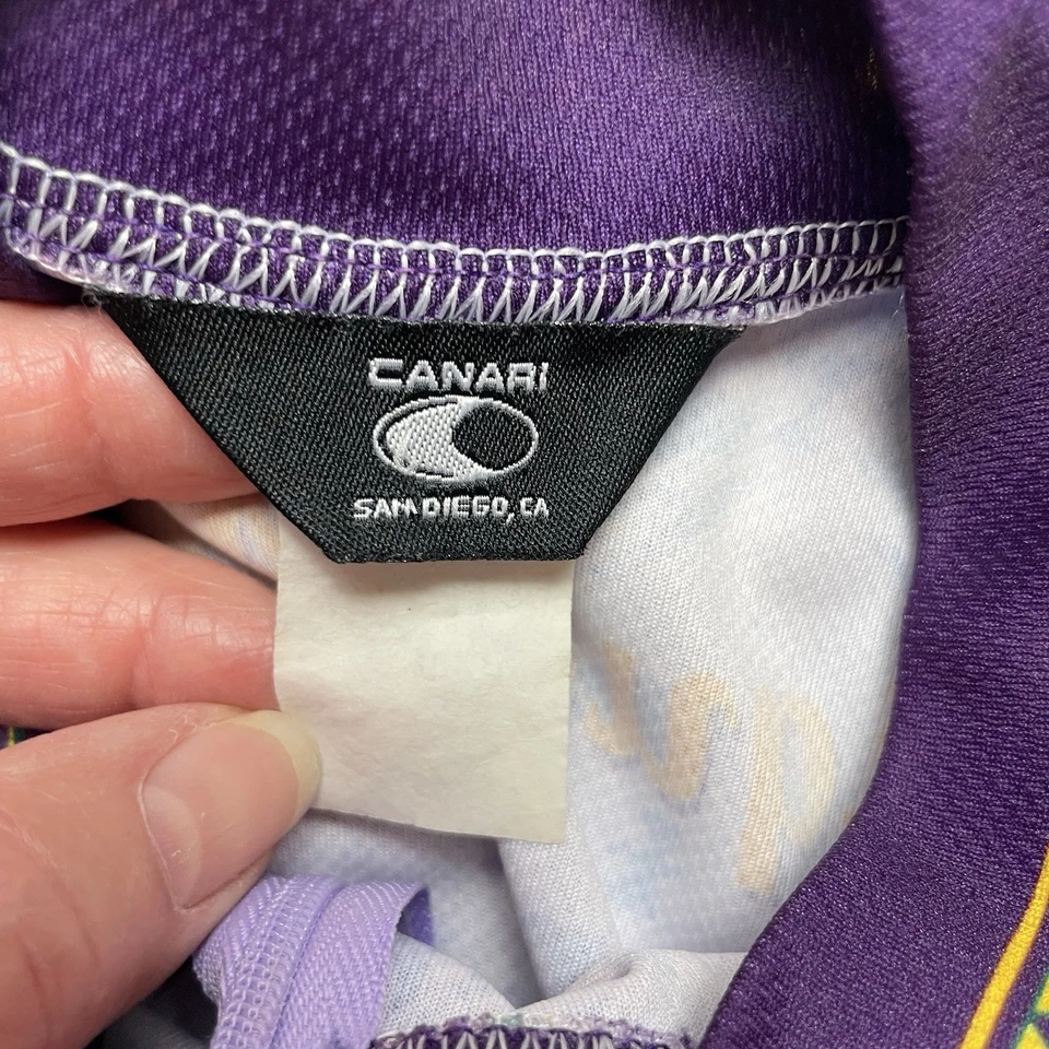 Camiseta deportiva de ciclismo Canari talla S/M sin mangas 1/2 cremallera Lilikoi Wheat Ale Kona Brewing Foto 3 de 4