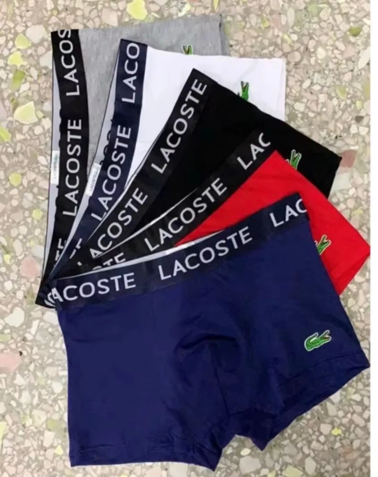 🇫🇷DESTOCKAGE 🥳 Lacoste 3 caleçon hommes Lot de boxers microfibre