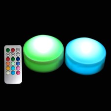 2 PCS Color Changing Halloween LED Pumpkin Candle Lights with Remote and Time...