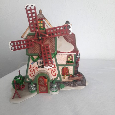 #ad Dept. 56 North Pole “Northern Lights Tinsel Mill” 56704 Retired Works EUC $49.99