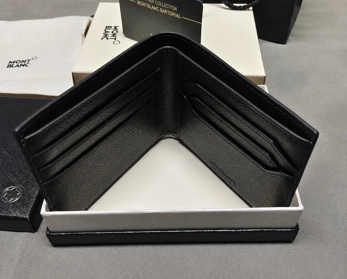 Montblanc Black Leather Wallets for Men for sale | eBay