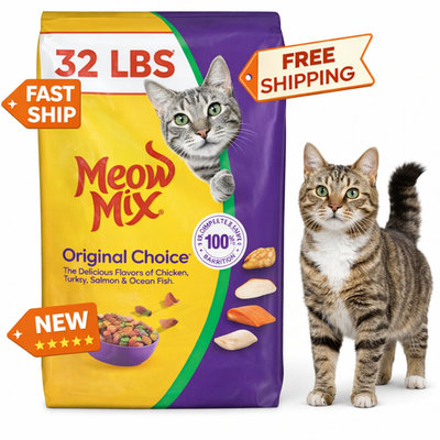 #ad Meow Mix Original Choice Dry Cat Food 32 lbs Bag Free Shipping USA $39.50