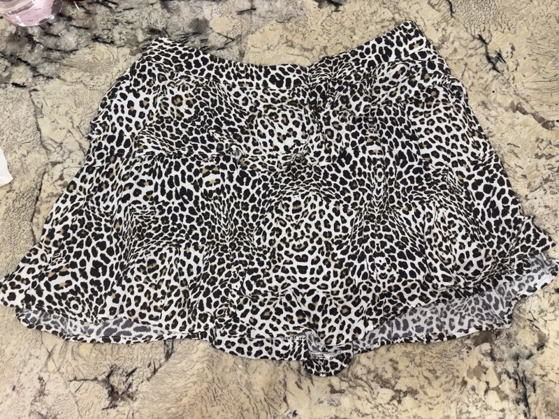 Zara Womens Leopard Print Ruffle Mini Skirt Size Small Y2K Coquette