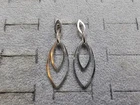 GRANDMA GRABE'S BEAUTIFUL VINTAGE 925 STERLING SILVER OVAL RINGS 3.29G EARRINGS