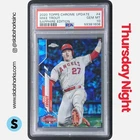 2020 TOPPS CHROME UPDATE SAPPHIRE #U-243 MIKE TROUT PSA 10