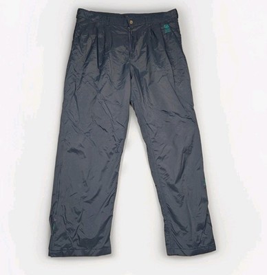 Vintage Helly Hansen Golf Trousers Medium W38 L30 Navy Blue Roll Up Legs 