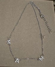 Stainless Steel MAMA / mom Letter Bib 18 inch Necklace