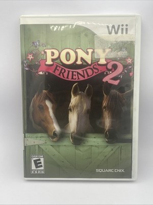 Pony Friends 2 (Nintendo Wii, 2010) Complete In Box Video Game Tested Working