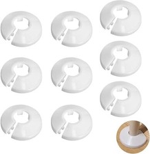 10 Abdeck Rosetten für Heizkörper Heizungsrohr Kupferrohr Abdeckrosette 17-35mm