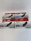 Qty 4: Pixma Canon 251 Ink Cartridges Oem Sealed, Bk, C, Y, M B