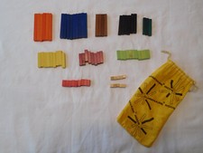 Vintage Cuisenaire Rods Math Blocks Manipulatives Homeschool 75 Pieces Bag