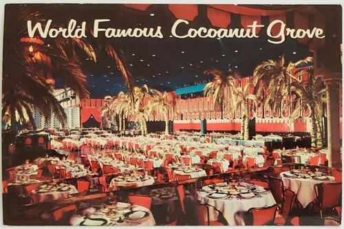Weltberühmter Cocoanut Grove Los Angeles Ambassador Club Kalifornien Postkarte