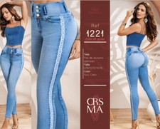 JEANS COLOMBIANOS CAR1221 Authentic Colombian Push Up Jeans, Jean Levanta cola