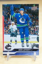 2023-24 Upper Deck Extended Base #637 Sam Lafferty - Vancouver Canucks