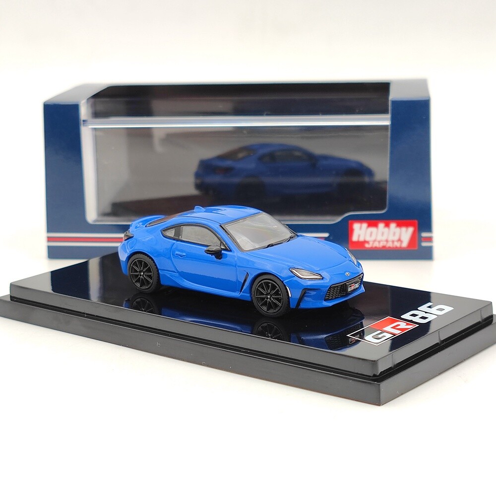 Hobby Japan 1:64 for TOYOTA GR86 RZ 3BA-ZN8 Blue Diecast Models