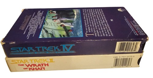 Star Trek II & IV VHS Tapes The Wrath Of Khan The Voyage Home Movies UNTESTED - Bild 1 von 6