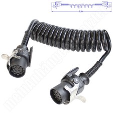 LKW Spiralkabel / Verbindungskabel / Wendelkabel 15pol. Stecker - 3,8m