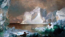 The Icebergs Painting by Frederic Edwin Church Art Reproduction