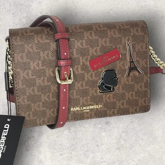 Karl lagerfeld paris connie leather crossbody Clearance