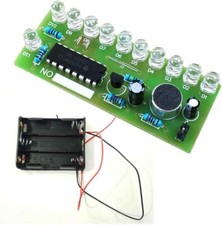 2Pcs Electronic Colorful 10 LEDs Soldering Practice Board Soldering DIY Kits