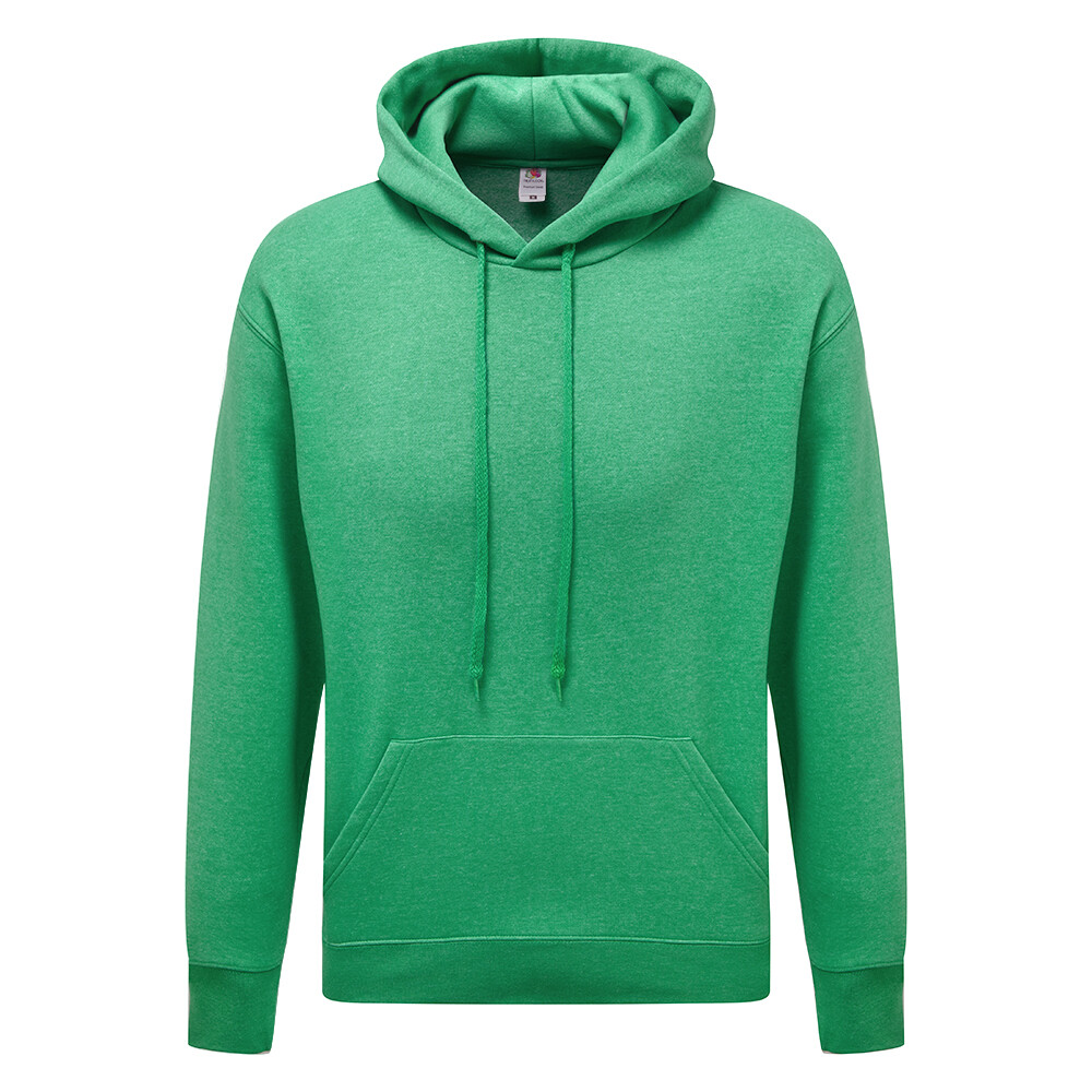 Fruit Of The Loom Men’s Classic Olive Hoodie – 70% Cotton Premium Hooded Sweatshirt (2XL)
