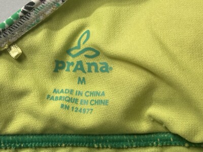 prAna Women's Lahari Tankini Top Cool Green Sundial Size Medium