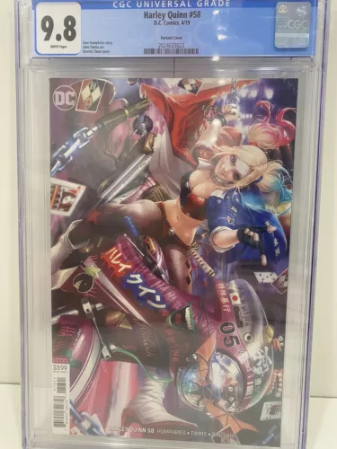 Harley Quinn #58 CGC 9.8 Derrick Chew Variant Cover NM/M White pages