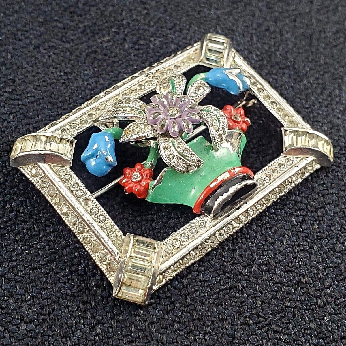 Vintage 1938 Coro Jewelry Brooch No.110469 Designer G.Verrecchio