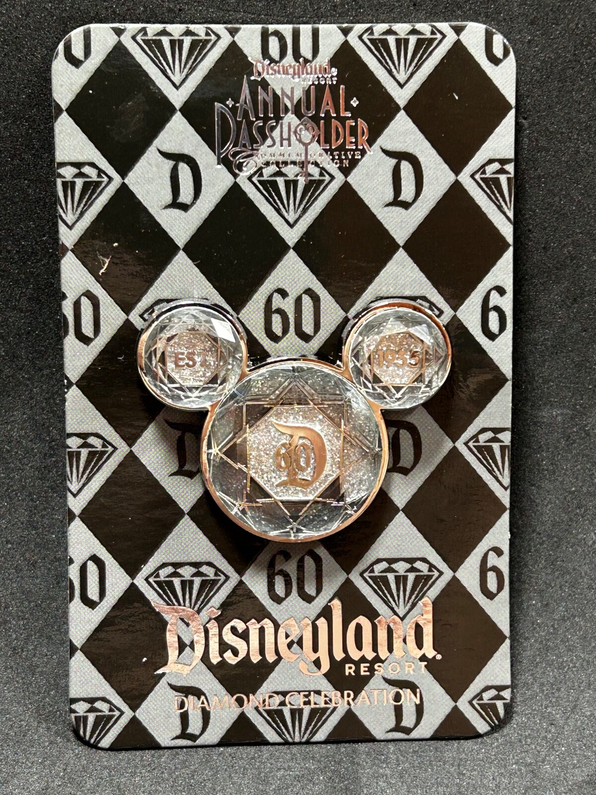 DLR - Diamond Celebration Event - 60th - Annual Passholder Icon Pin