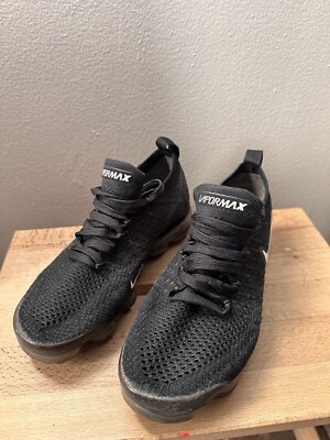 Size 5.5 - Nike Air VaporMax Flyknit 3 Triple Black 2019 | eBay