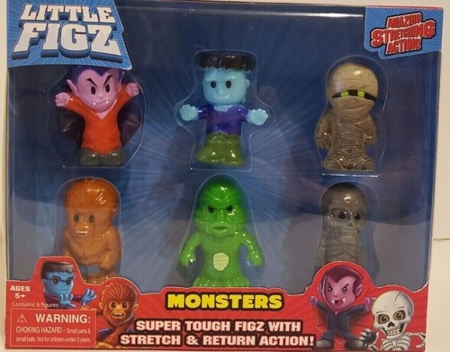 Monsters Little Figz Figures w/Stretch & Return Action 6 pack " YOU PICK" new - Picture 4 of 9