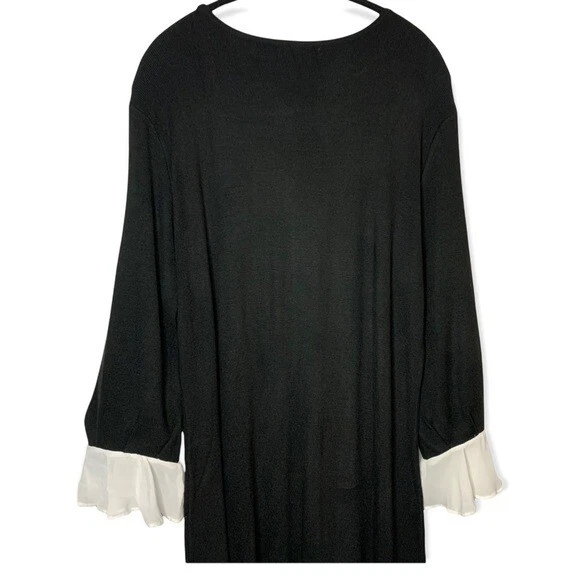 VETEMENTS Abito maglione carriera manica lunga bianco e nero New York & Company taglia large us intime ottimeioni