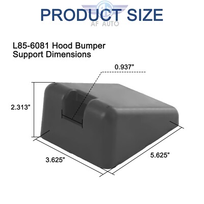 L85-6081 2Pack Hood Bumper Support For Peterbilt 567 579 Kenworth