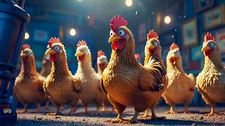 Digital image Chicken Run  picture photo wallpaper background desktop AI art 60