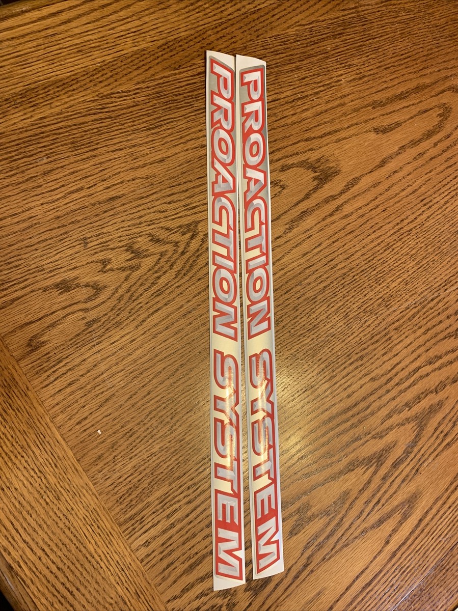 Yamaha Snowmobile Trailing Arm ProAction RED / Silver DECALS ONLY